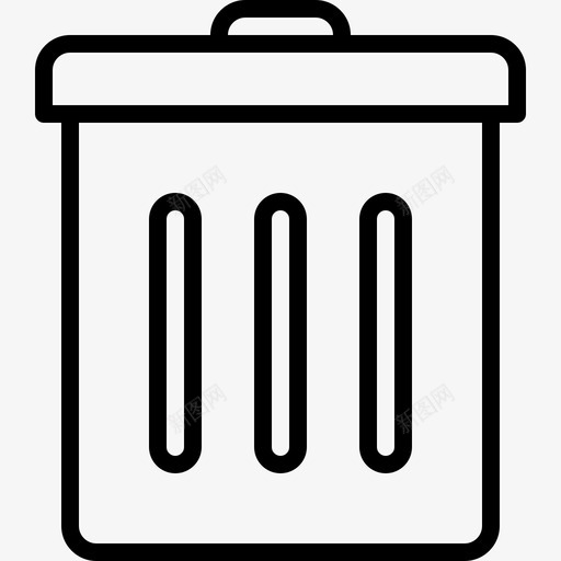 trashcansvg_新图网 https://ixintu.com trashcan