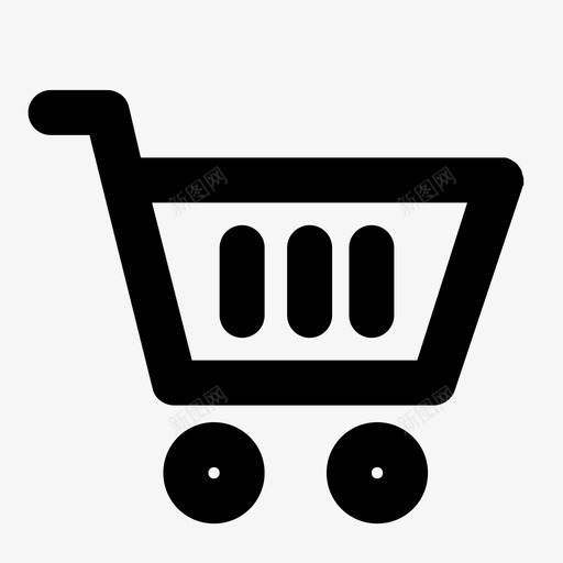购物车商业网上商店图标svg_新图网 https://ixintu.com 商业 手推车 网上商店 购物 购物车
