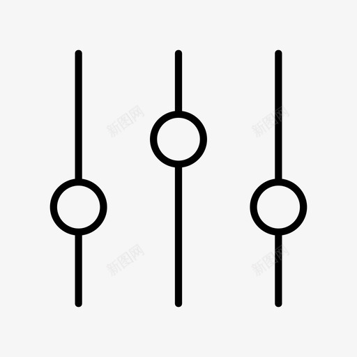 均衡器设置图标svg_新图网 https://ixintu.com 均衡器 设置
