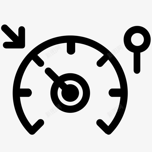 限速器安全标志图标svg_新图网 https://ixintu.com 启动 安全 标志 汽车发动机仪表板灯 限速器