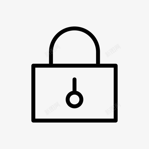 锁关闭挂锁图标svg_新图网 https://ixintu.com 关闭 安全 开关 挂锁 线路应用 锁
