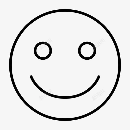 微笑情感脸图标svg_新图网 https://ixintu.com 微笑 快乐 情感 脸