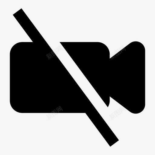 禁用视频视频关闭材料基本界面图标svg_新图网 https://ixintu.com 材料基本界面 禁用视频 视频关闭