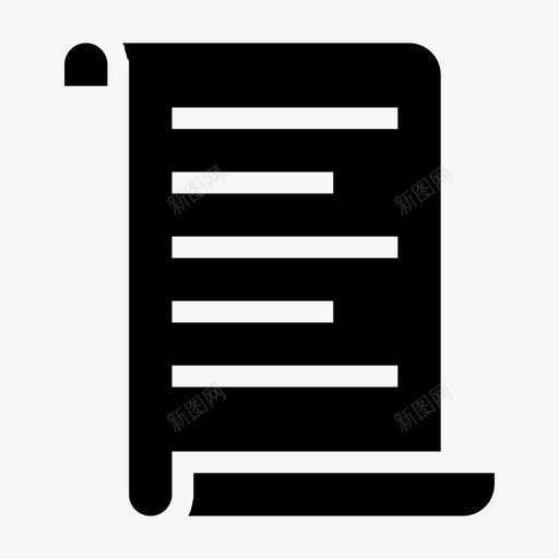 文档扩展名文件图标svg_新图网 https://ixintu.com 扩展名 教育字形图标第一卷 文件 文档 纸张 页面