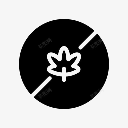 禁止吸毒毒品实心图标svg_新图网 https://ixintu.com 实心 毒品 禁止吸毒 禁止实心图标