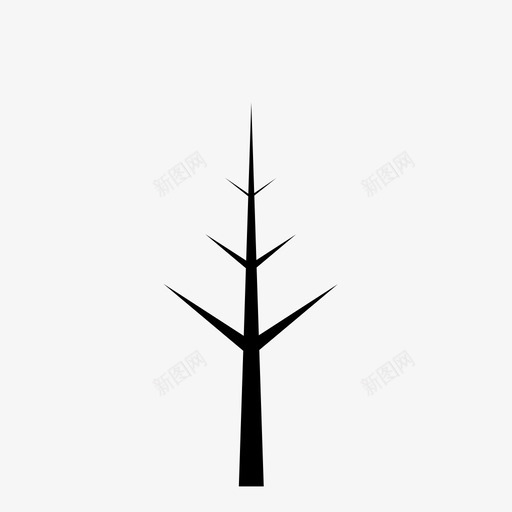 冬日树树叶生命周期图标svg_新图网 https://ixintu.com 冬日树 树叶 生命周期