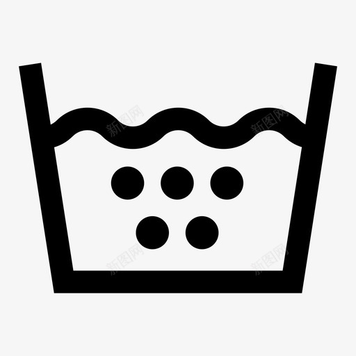 洗涤正常过程洗衣温度图标svg_新图网 https://ixintu.com 洗涤2 洗涤正常过程 洗衣 温度 纺织品护理