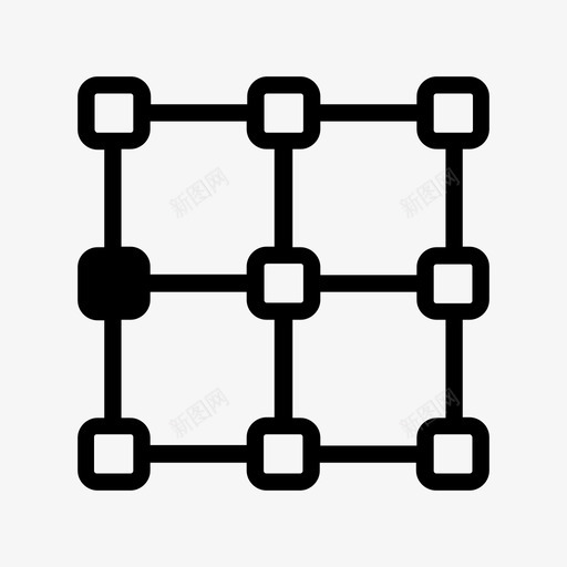 左中位置参考图标svg_新图网 https://ixintu.com 位置 参考 工具 左中 设计