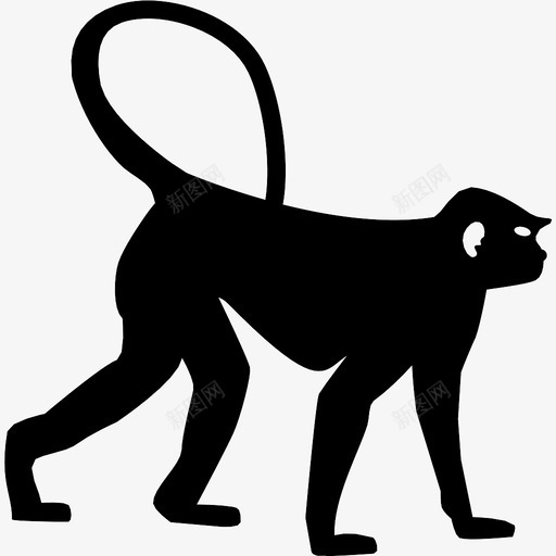 猴子动物宠物图标svg_新图网 https://ixintu.com 动物 宠物 猴子