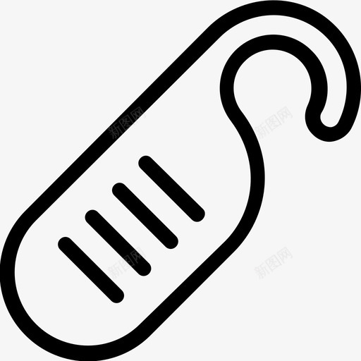 门挂请勿打扰门标签图标svg_新图网 https://ixintu.com 请勿打扰 酒店 酒店平滑线图标 门把手 门挂 门标签