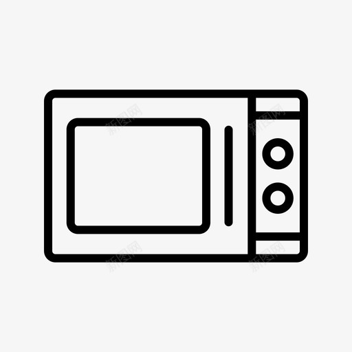 微波炉电子设备厨房图标svg_新图网 https://ixintu.com 厨房 微波炉 电子设备