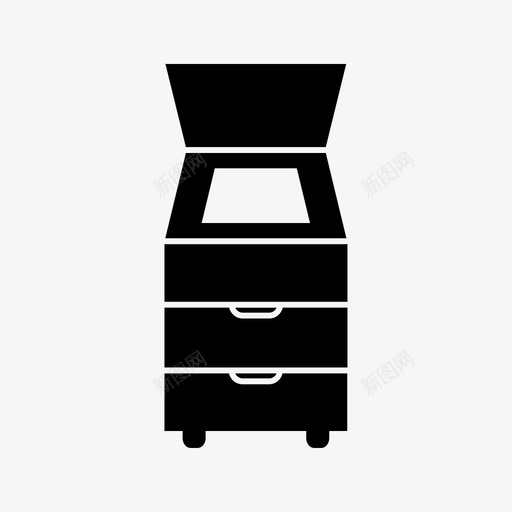 扫描仪传真机复印机图标svg_新图网 https://ixintu.com 传真机 复印机 扫描仪 电子设备