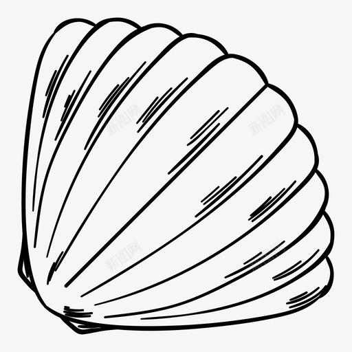 贝壳海洋图标svg_新图网 https://ixintu.com 海洋 贝壳