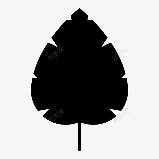 叶植物图标svg_新图网 https://ixintu.com 叶 植物