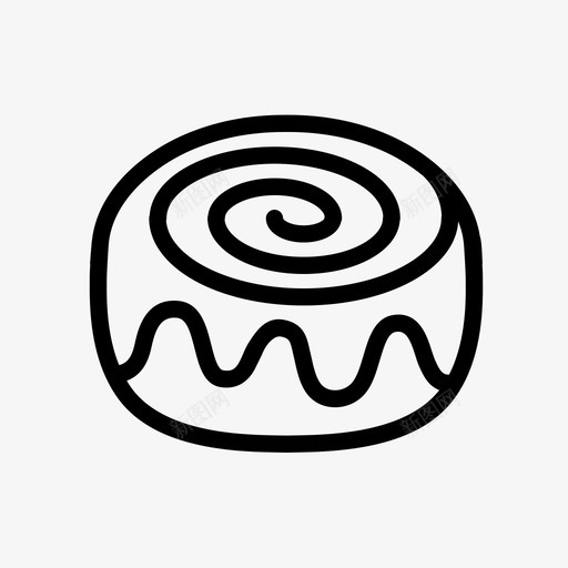 肉桂卷面包房肉桂面包图标svg_新图网 https://ixintu.com 咖啡面包 肉桂卷 肉桂面包 面包房 食品