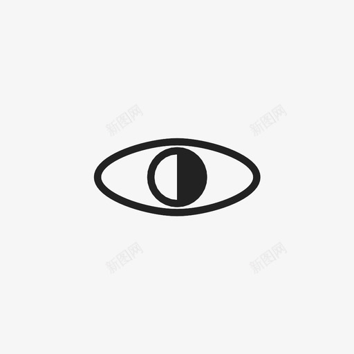 眼睛视野图标svg_新图网 https://ixintu.com 眼睛 视野