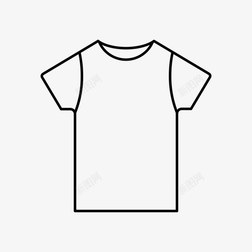 衬衫衣服t恤图标svg_新图网 https://ixintu.com t恤 衣服 衬衫