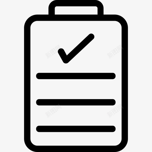检查表复选标记剪贴板图标svg_新图网 https://ixintu.com 任务 剪贴板 勾选 医疗和健康平滑线图标 复选标记 待办事项 检查表