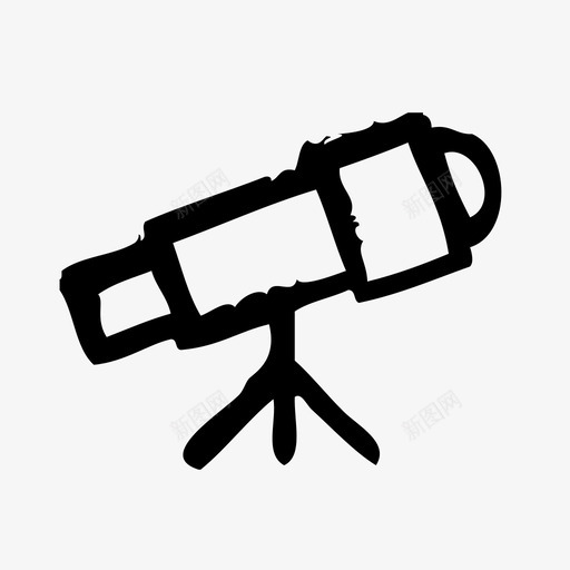 望远镜教育队形图标svg_新图网 https://ixintu.com 大学 学习 学校 教育 望远镜 概略 队形