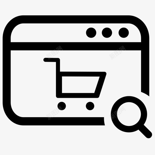 商店电子商务在线图标svg_新图网 https://ixintu.com 商店 在线 电子商务 网络商店 购物车