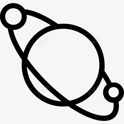 行星地球科学图标svg_新图网 https://ixintu.com 地球 太空 宇宙 科学 科技平滑线图标 行星