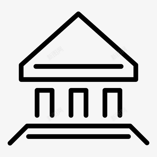 房子线性房屋图标svg_新图网 https://ixintu.com 房子 线性房屋