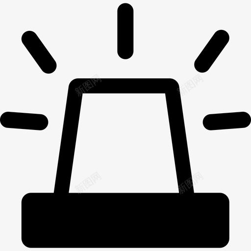 声光报警器接口安全工作图标svg_新图网 https://ixintu.com 声光报警器 安全工作 接口