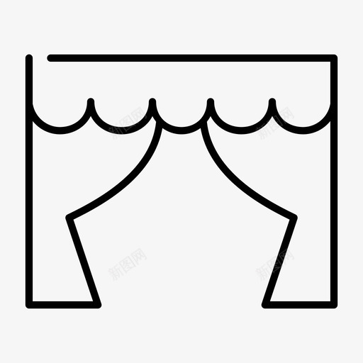 剧院电影院电影图标svg_新图网 https://ixintu.com 剧院 场所 演出 电影 电影院 舞台