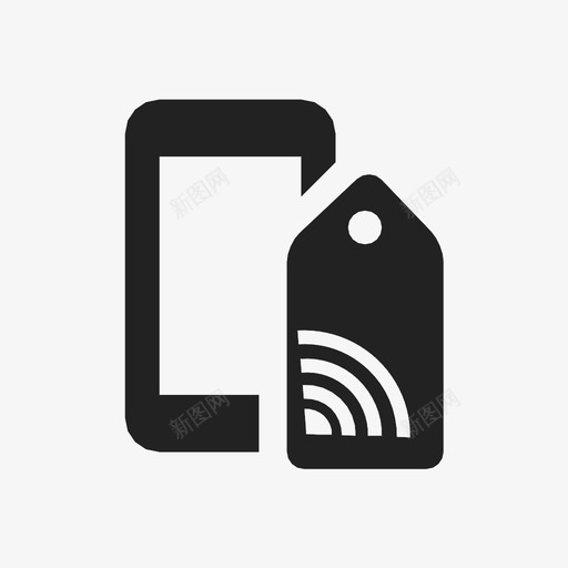 nfc连接移动图标svg_新图网 https://ixintu.com nfc 模式 目标 移动 连接