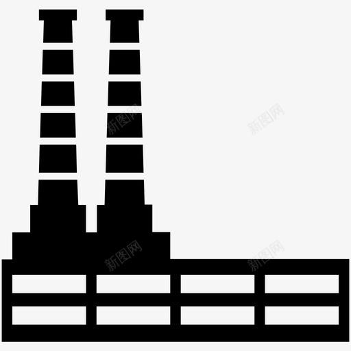 工厂厂房工业图标svg_新图网 https://ixintu.com 制造厂 厂房 工业 工厂 生产