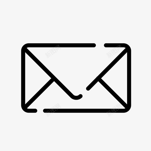 电子邮件警报消息图标svg_新图网 https://ixintu.com 办公室 消息 电子邮件 警报 通知