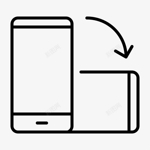 打开手机智能手机图标svg_新图网 https://ixintu.com 手机 打开 智能手机 货币