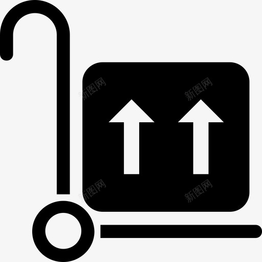 小心轻放交货包装图标svg_新图网 https://ixintu.com 交货 包装 小心轻放 手推车 购物 购物和商业字形图标 运输
