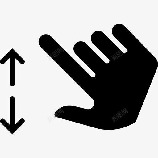 手指放大控制手图标svg_新图网 https://ixintu.com 展开 手 手势字形 手指放大 控制 放大 滚动