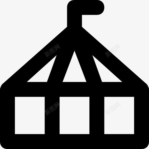 马戏团帐篷嘉年华游乐场图标svg_新图网 https://ixintu.com 乐趣 嘉年华 活动平滑线图标 游乐场 马戏团帐篷