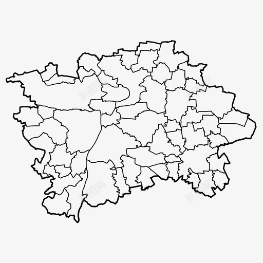 布拉格城市捷克共和国图标svg_新图网 https://ixintu.com 地区 地图 城市 布拉格 捷克共和国