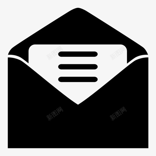 信息电子邮件信封图标svg_新图网 https://ixintu.com 信件 信封 信息 电子邮件 短信