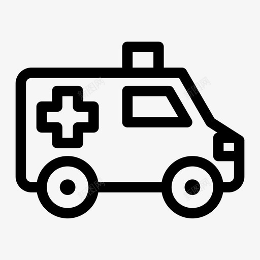 救护车汽车紧急情况图标svg_新图网 https://ixintu.com 医疗 救护车 救援 汽车 紧急情况 运输媒介