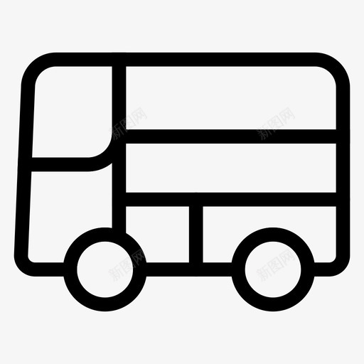 公共汽车汽车运输图标svg_新图网 https://ixintu.com 公共汽车 旅行 汽车 车辆 运输 运输线路图标