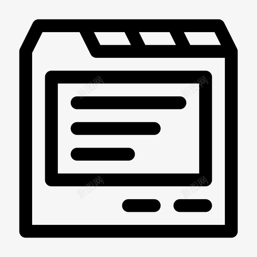 文件夹选项卡应用程序设置图标svg_新图网 https://ixintu.com 应用程序 文件夹选项卡 纯行 设置