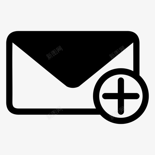 电子邮件添加信封邮件图标svg_新图网 https://ixintu.com 信封 新电子邮件 消息 电子邮件添加 邮件
