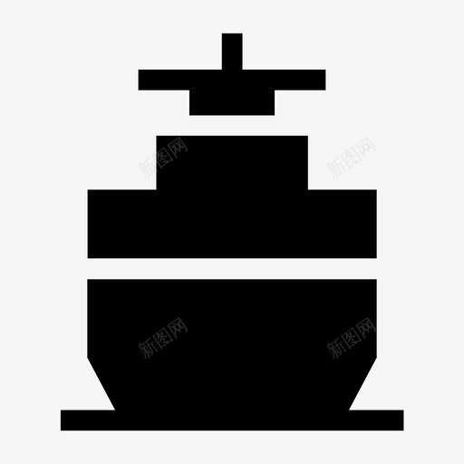 货船集装箱出口图标svg_新图网 https://ixintu.com 出口 杂项六字形 货船 进口 集装箱