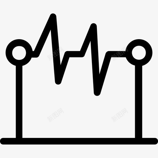 电阻电路电流图标svg_新图网 https://ixintu.com 电压 电子 电流 电路 电阻 科技平滑线图标