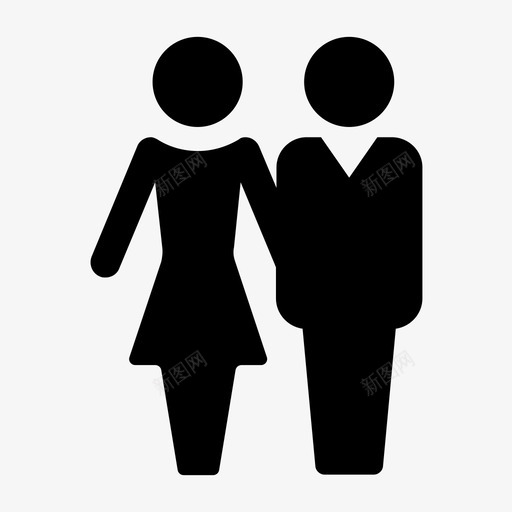 夫妇先生女士图标svg_新图网 https://ixintu.com 人们 先生 夫妇 女士