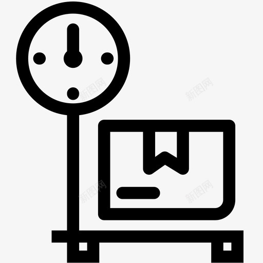 重量箱交货图标svg_新图网 https://ixintu.com 交货 包装 包装重量 商务电子商务物流大纲 箱 重量