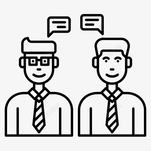 商务会议咨询对话图标svg_新图网 https://ixintu.com 分享 咨询 商务会议 商务术语 对话