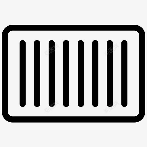 条形码价格购物图标svg_新图网 https://ixintu.com upc 价格 时尚平滑线条图标 条形码 购物