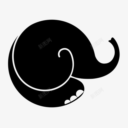 小象logosvg_新图网 https://ixintu.com 小象logo icon