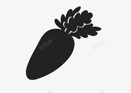 胡萝卜健康蔬菜图标svg_新图网 https://ixintu.com 健康 胡萝卜 蔬菜