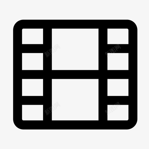 电影视频多媒体图标svg_新图网 https://ixintu.com 多媒体 电影 视频